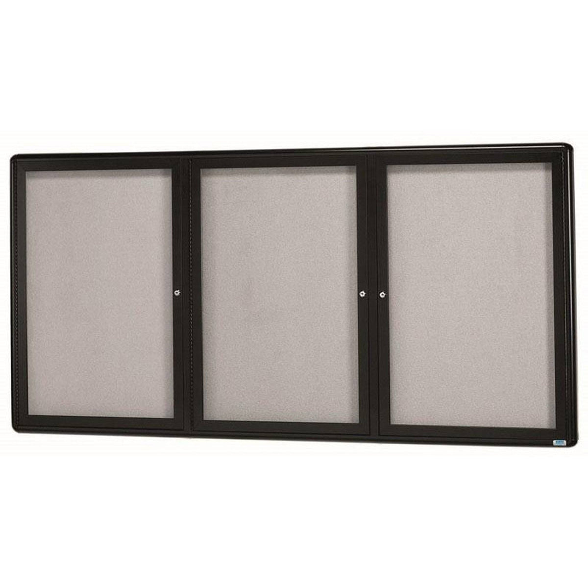 Graphite Wall Mounted Enclosed Bulletin Board Frame I90081