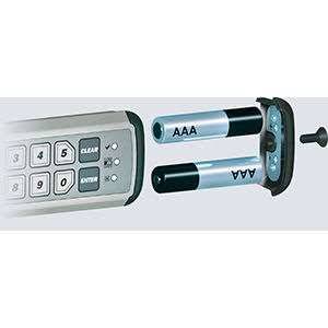 Electronic Push Button Cabinet Lock 1 3/4 in Left Hand R23349