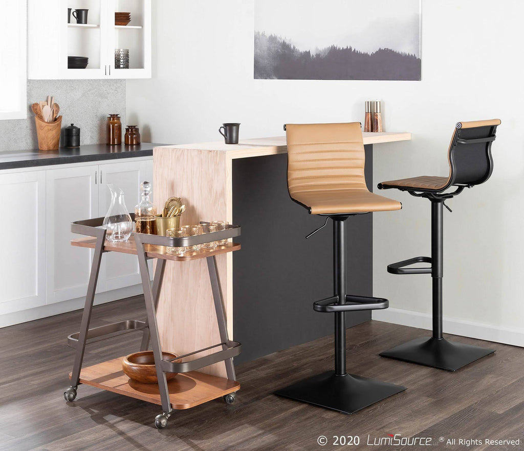 Black Camel Swivel Barstool P4956