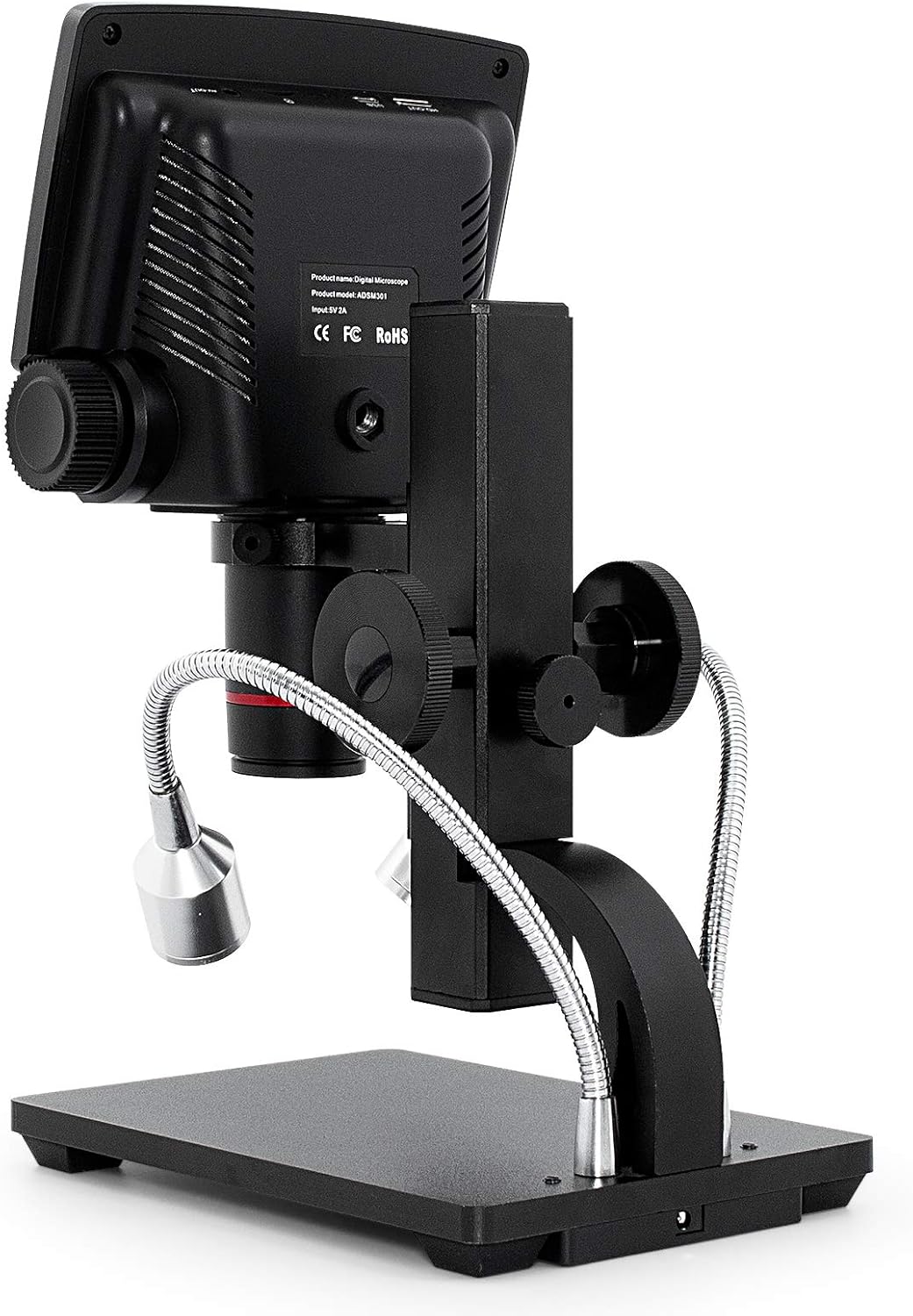 USB Digital Microscope 260X Magnification with 5'' 1080P LCD Display K3966