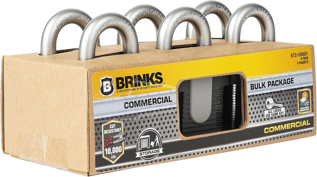 50mm Laminated Steel Keyed Padlock 6-Pack G278391
