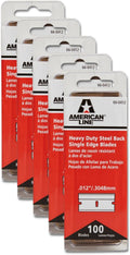 500-Pack 0.012 High Carbon Steel Single Edge Razor Blades W260