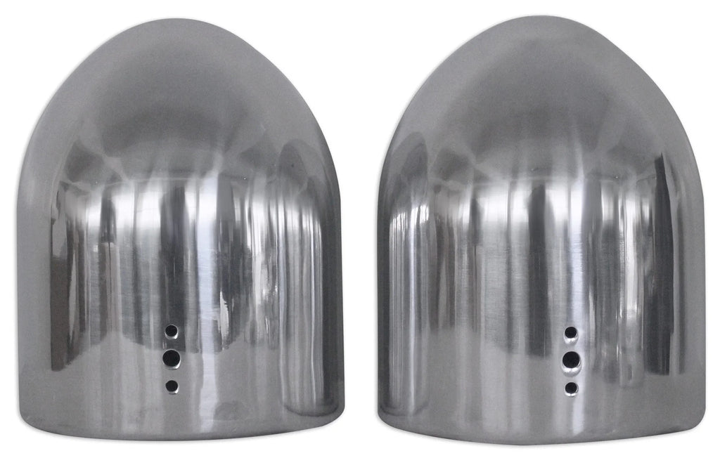 8” Polished Silver Aluminum Wakeboard Tower Speaker Enclosures O6977