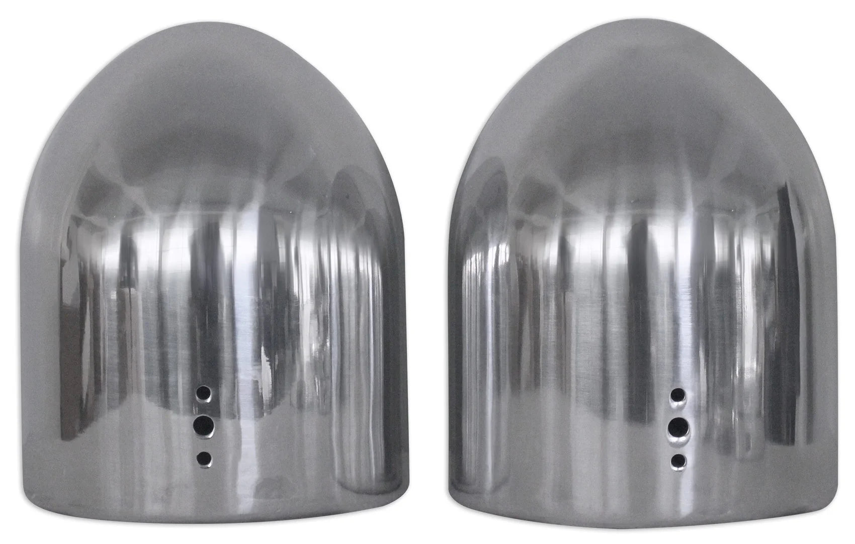 8” Polished Silver Aluminum Wakeboard Tower Speaker Enclosures O6977