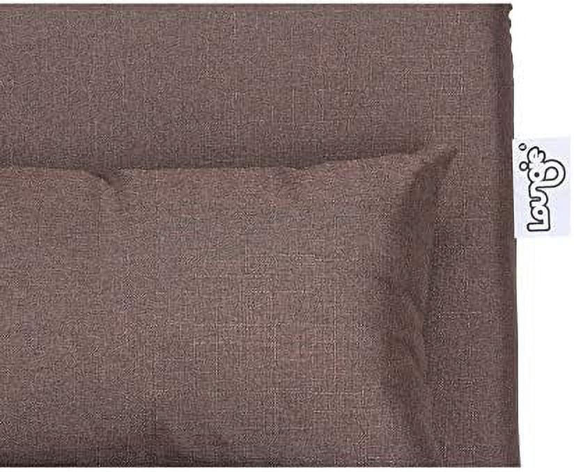 Linen Chair Beige 5-Position Adjustable Sofa T622