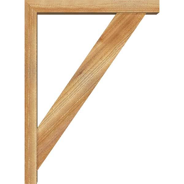 Rough Sawn Bracket with Offset Brace, Western Red Cedar Q907