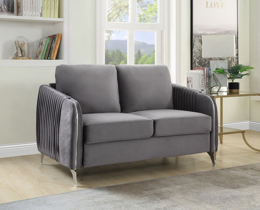 Channel-Quilted Sofa A38830
