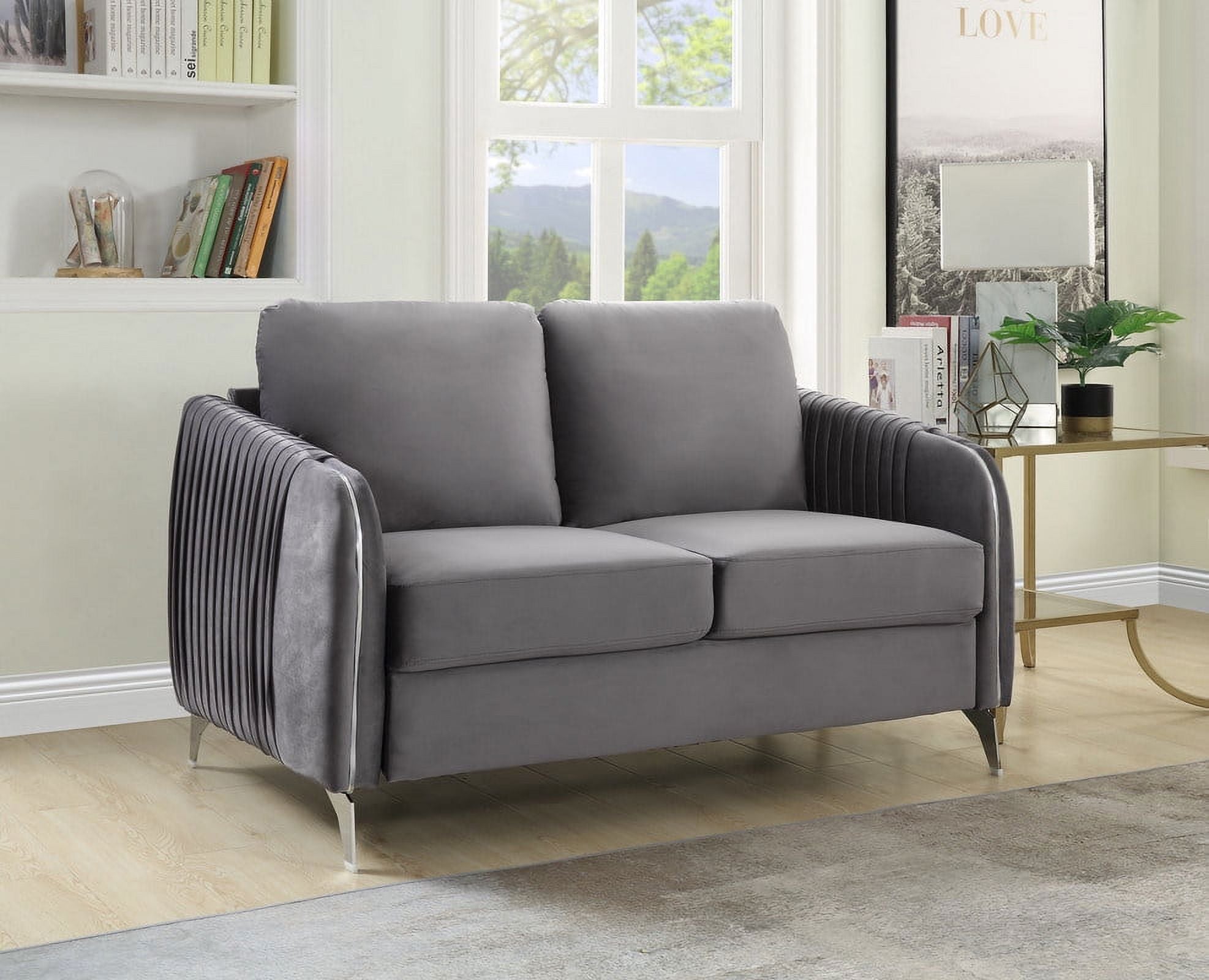 Channel-Quilted Sofa A38830