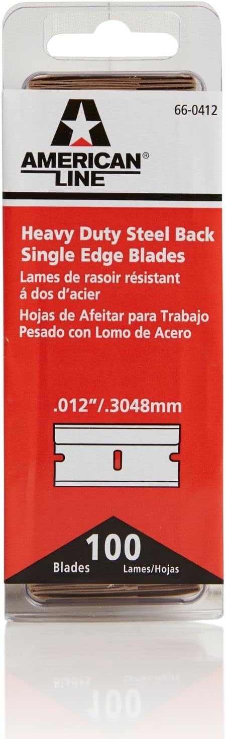 500-Pack 0.012 High Carbon Steel Single Edge Razor Blades W260