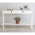 White Solid Wood Console Table G88687