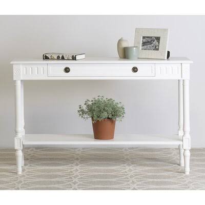 White Solid Wood Console Table G88687