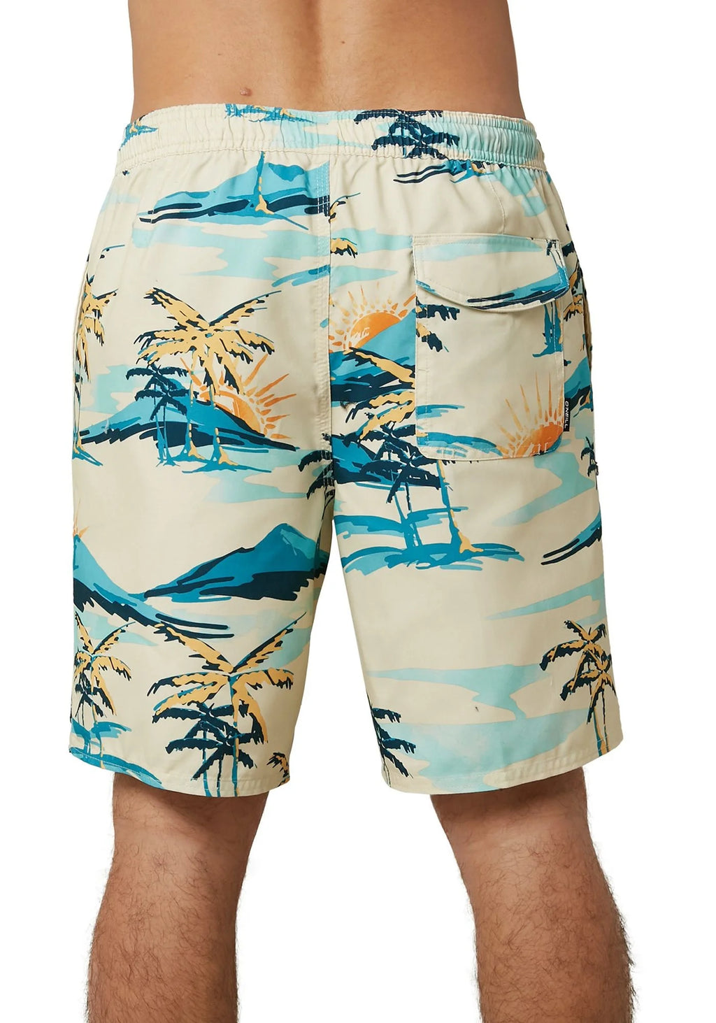 Bone Palm Trees Board Shorts G888