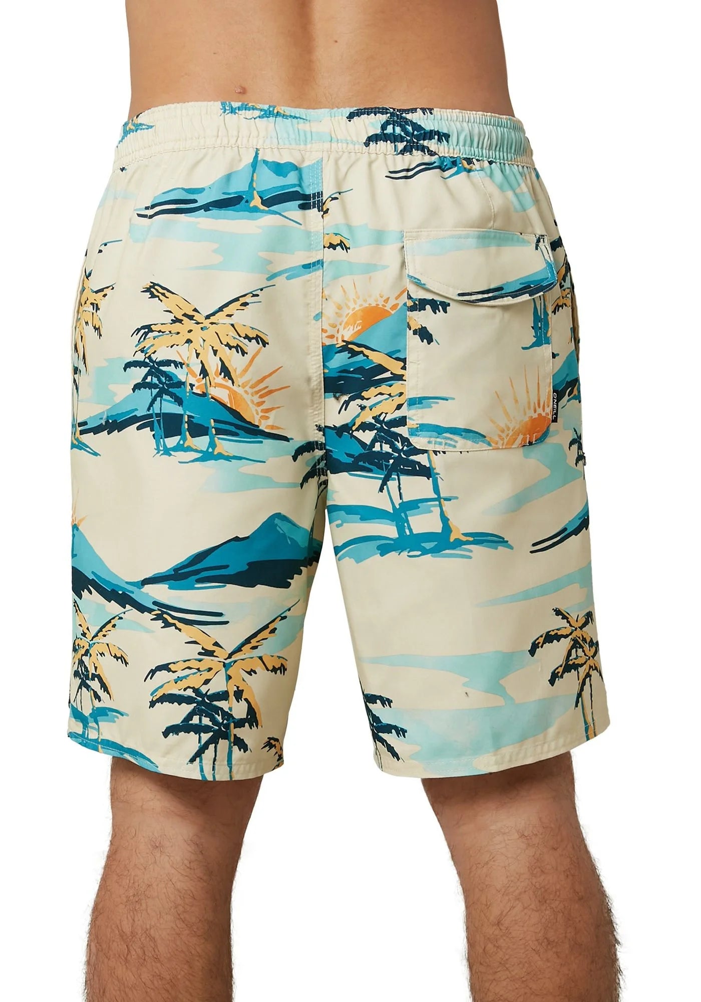 Bone Palm Trees Board Shorts G888