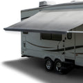 Gray Heat Sealed RV Awning Fabric Replacement 22 Foot Y609