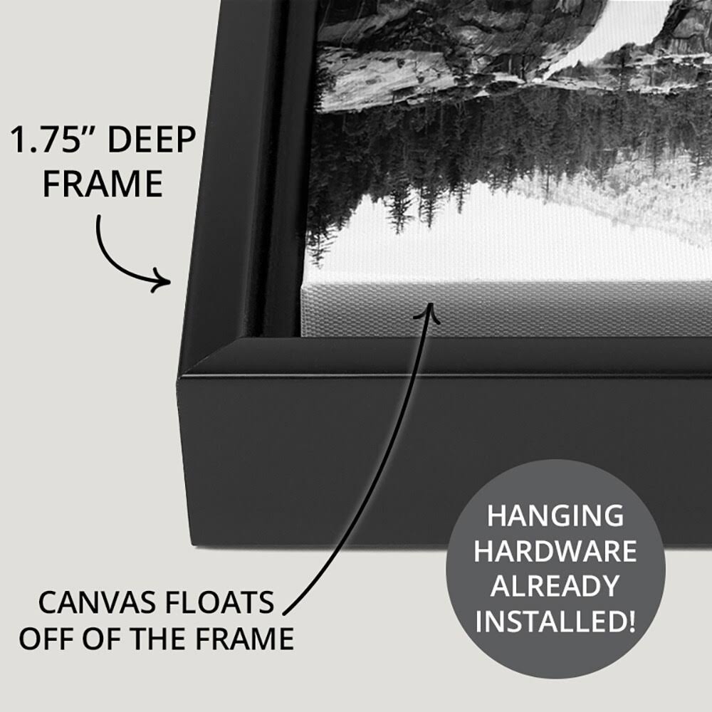Black Float Frame Canvas Art - 30 x 40 F37346