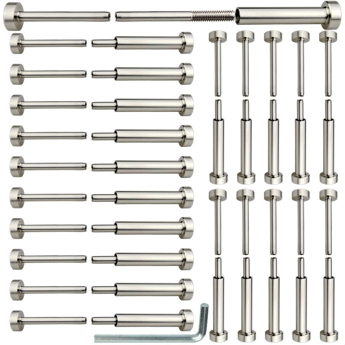 Stainless Steel Cable Railing Hardware Kit, 20 Pairs H776215