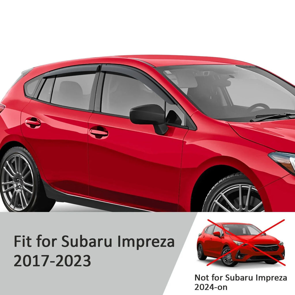 4 Pieces Glass Rain Guards for Subaru Impreza Hatchback C1579