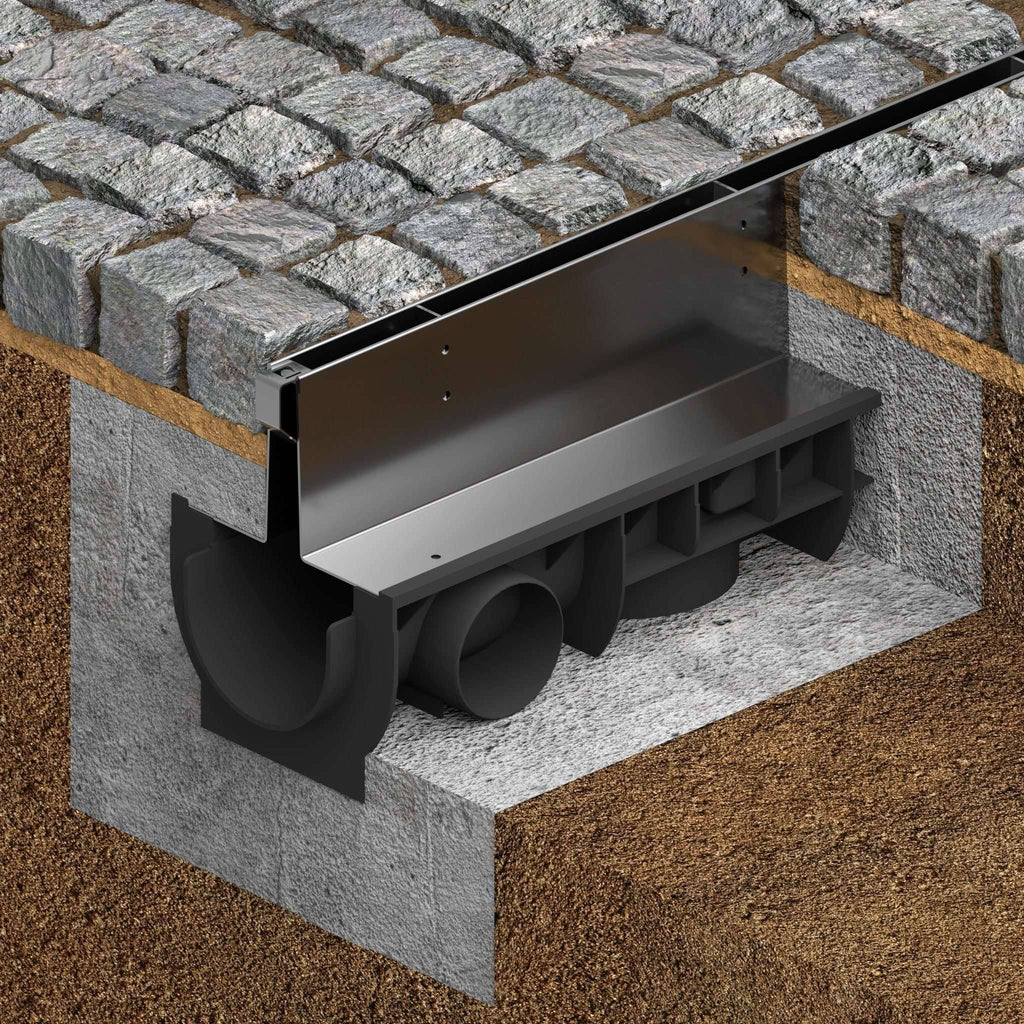 Stainless Steel 6 inch Slot Drain System D7091