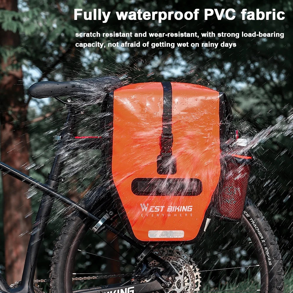 Expandable Waterproof Bike Rear Storage Bag K44496