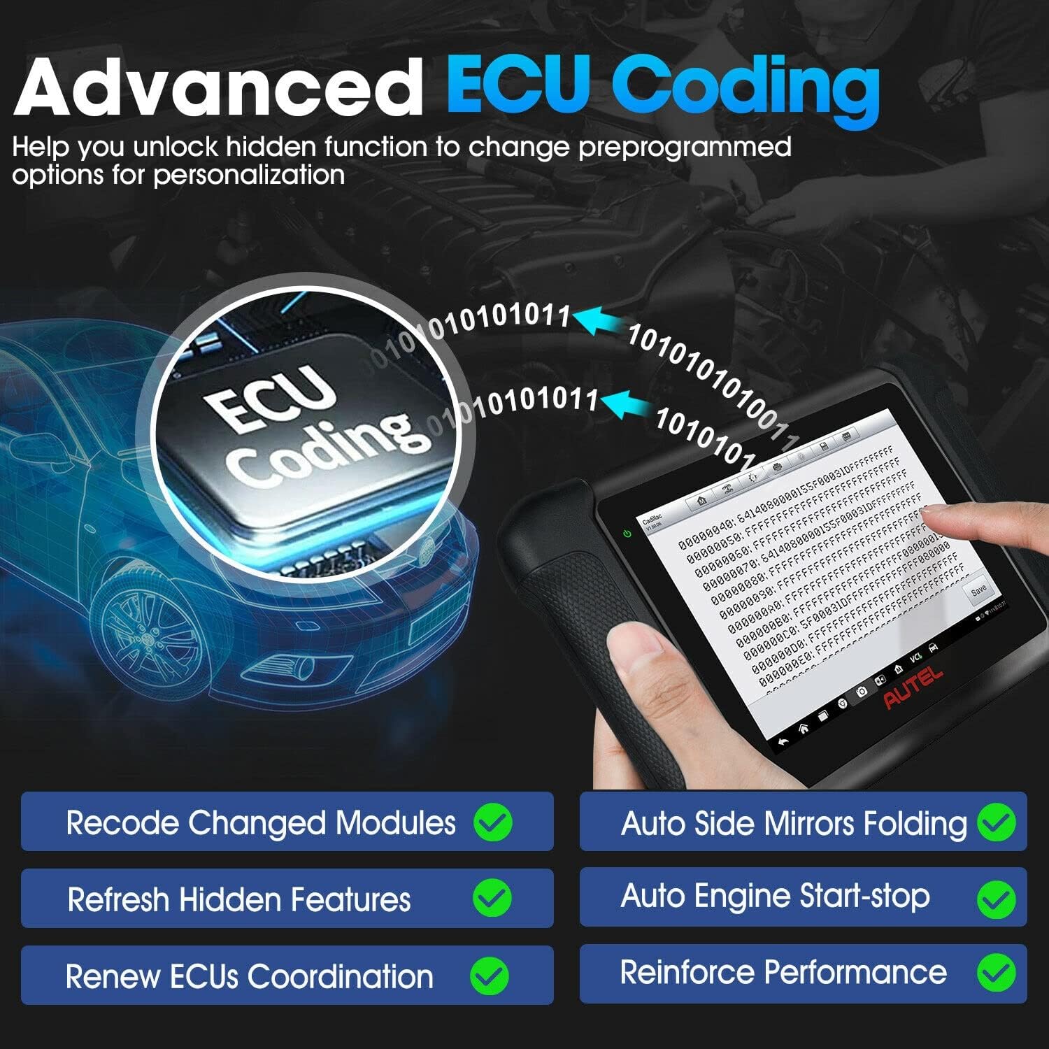 ECU Coding Bi-Directional Control Scanner Q2276