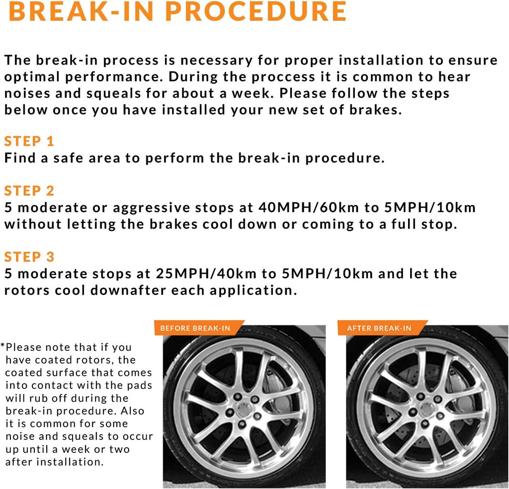 Max Brakes Premium OE Rotors with Carbon Ceramic Pads C86121