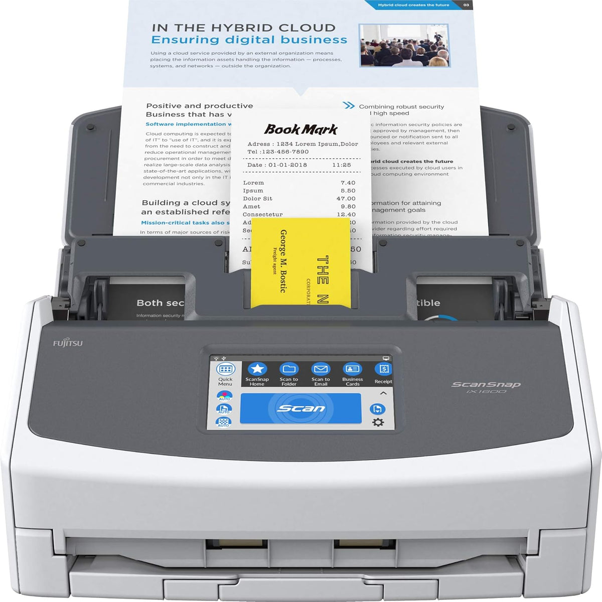 Black Document Scanner T319309