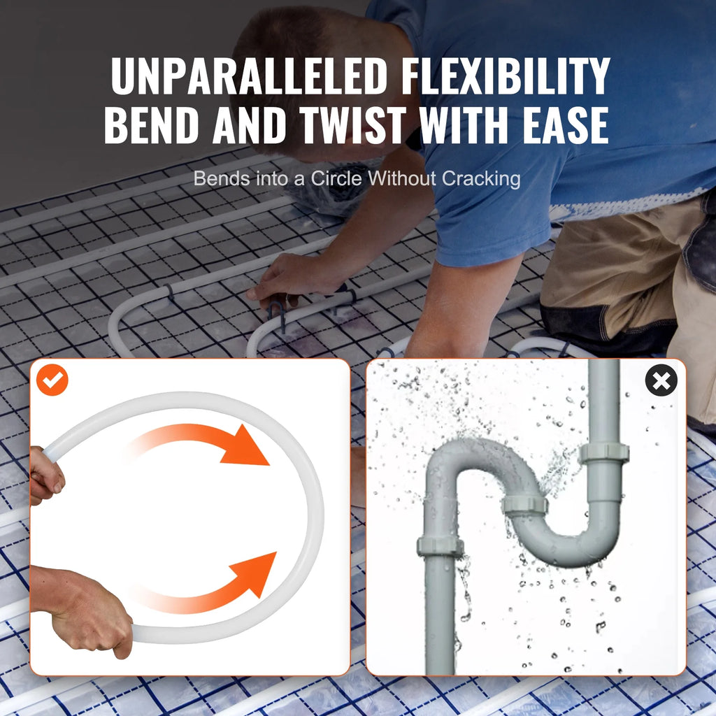 3/4” x 100ft White PEX-B Tubing with Pipe Cutter H194241