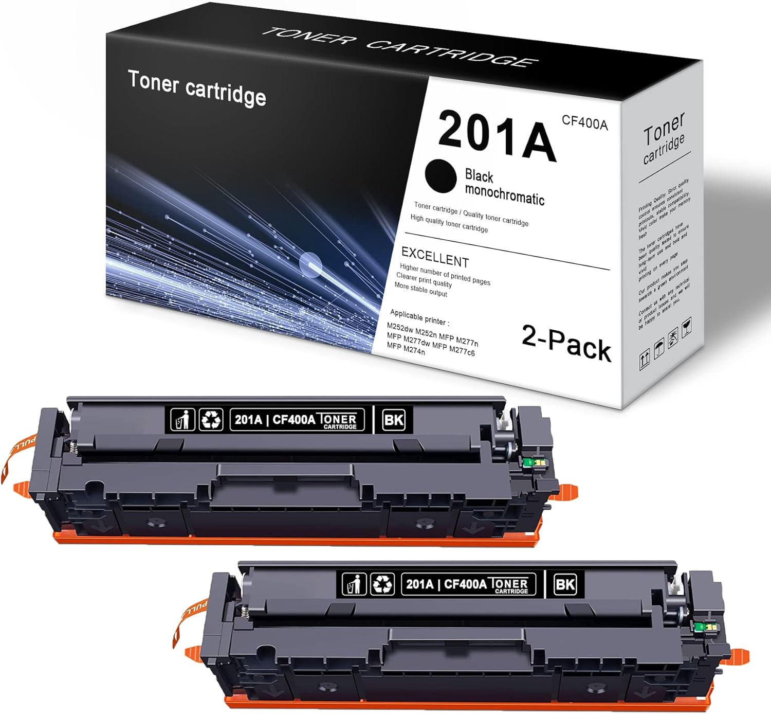 2 Pack Black Ink Cartridge P9761