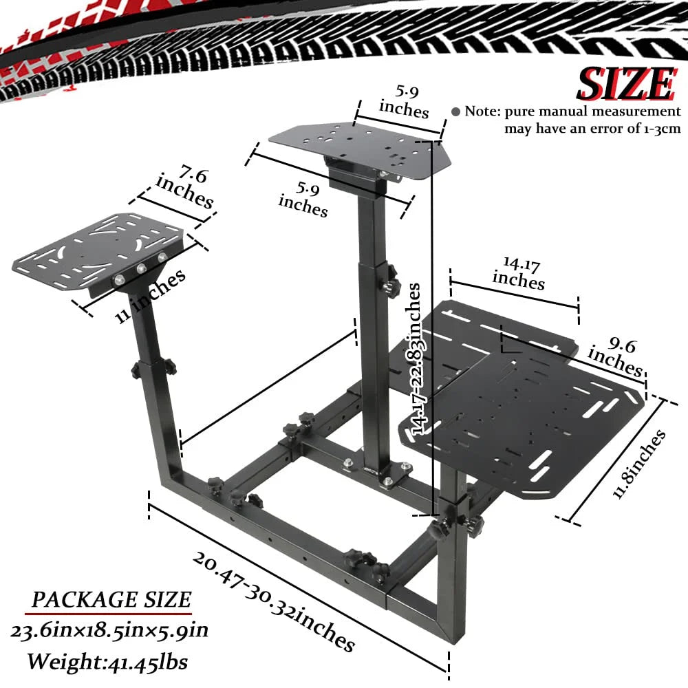 Flight Sim Stand with 3 Shift Lever Panels V429207