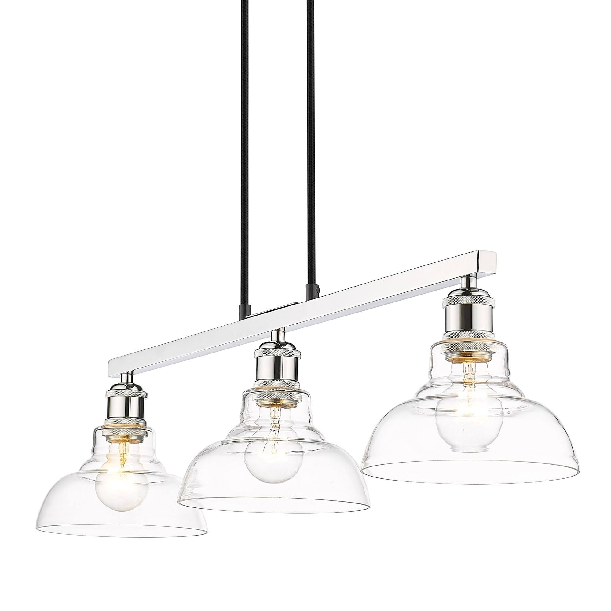 Matte Black 3 Light Semi-Flush F977644