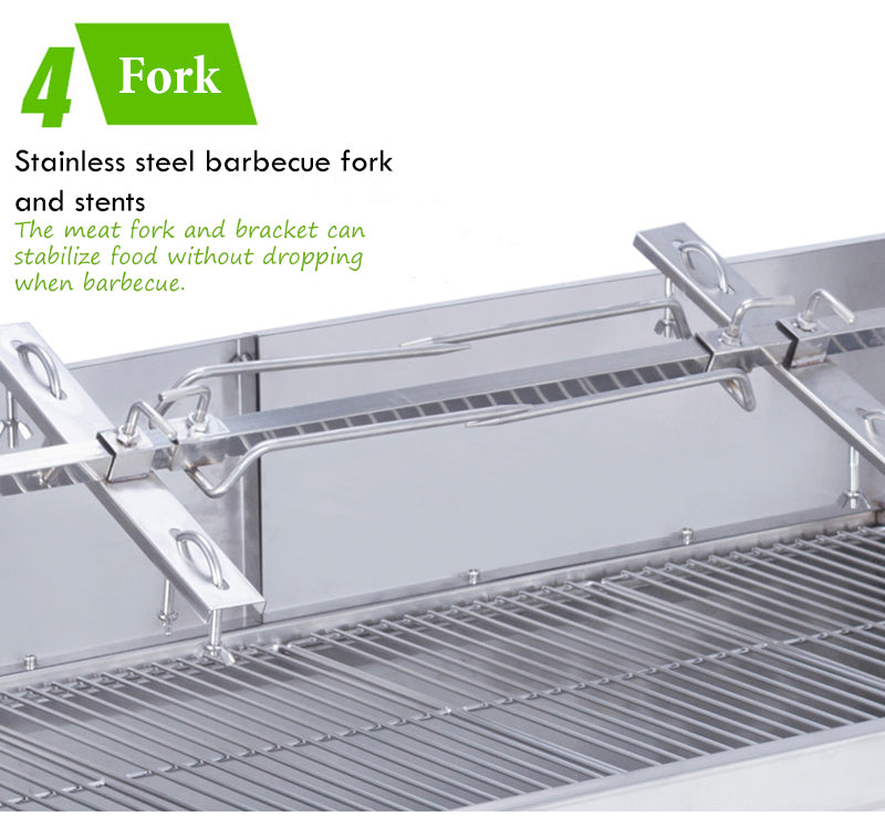 46inch Stainless Steel Electric Rotating Grill BBQ D3574