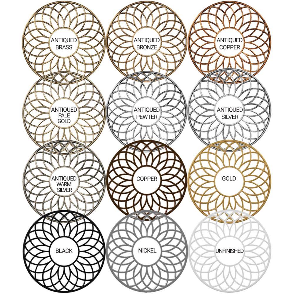 28x22OD x 10 3/4x22ID x 3/4x22P PVC Pierced Ceiling Medallion A658344