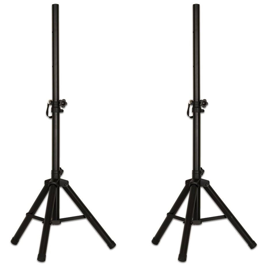 Powered 15x22 Bluetooth LED Speakers with Mics and Stands G3427