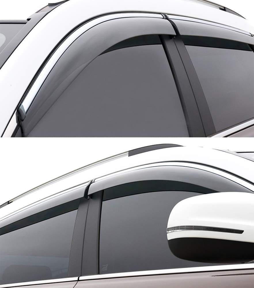 Car Window Visor Vent Shade Deflector Sun/Rain Guards X629610