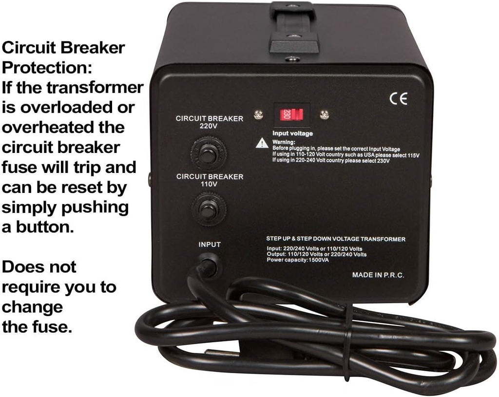 Voltage Converter and Transformer, 110-220 to 220-240 Volts, 3500 Watts E926