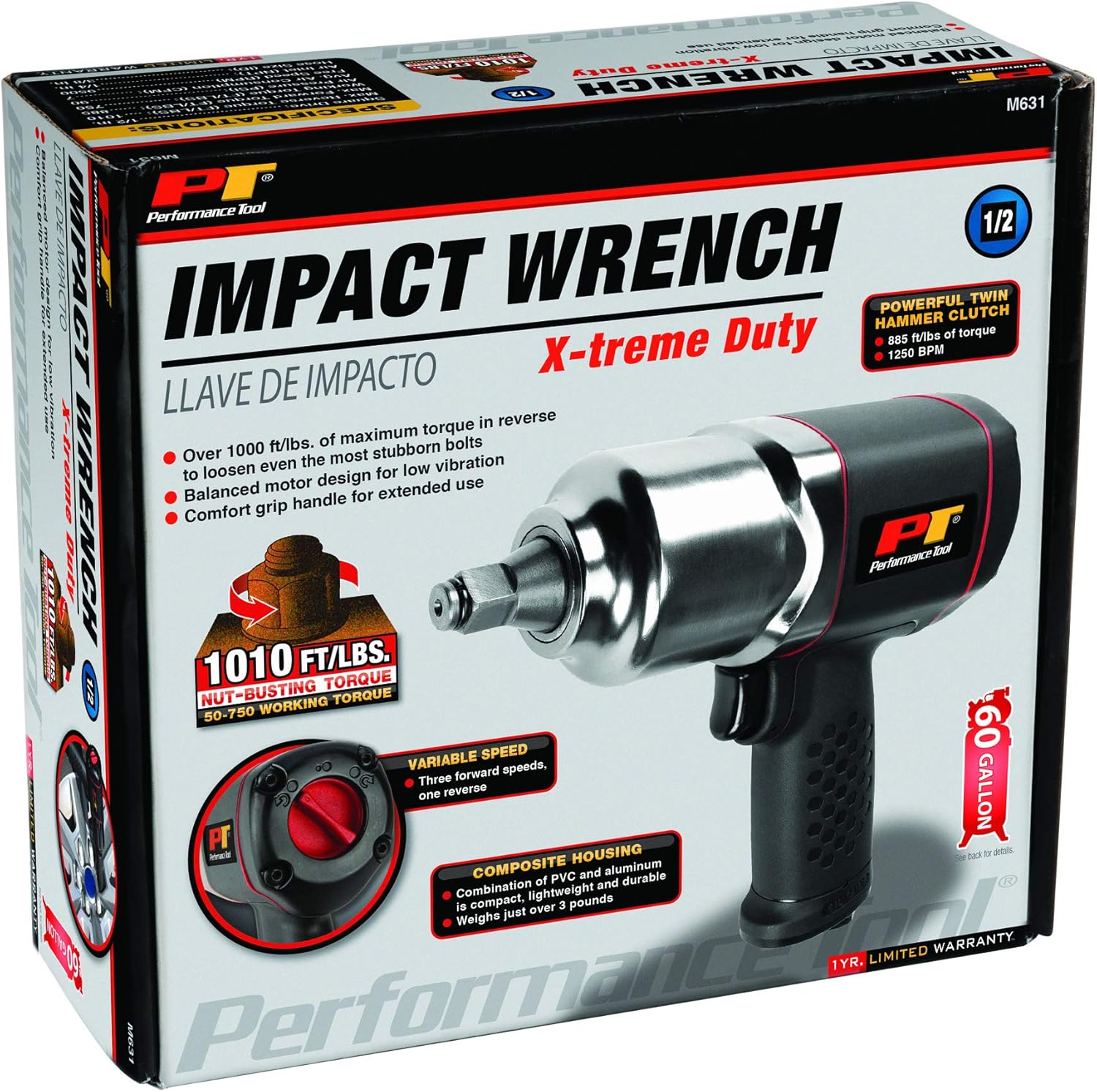 3/4-Inch Drive Heavy Duty Impact Wrench J666305
