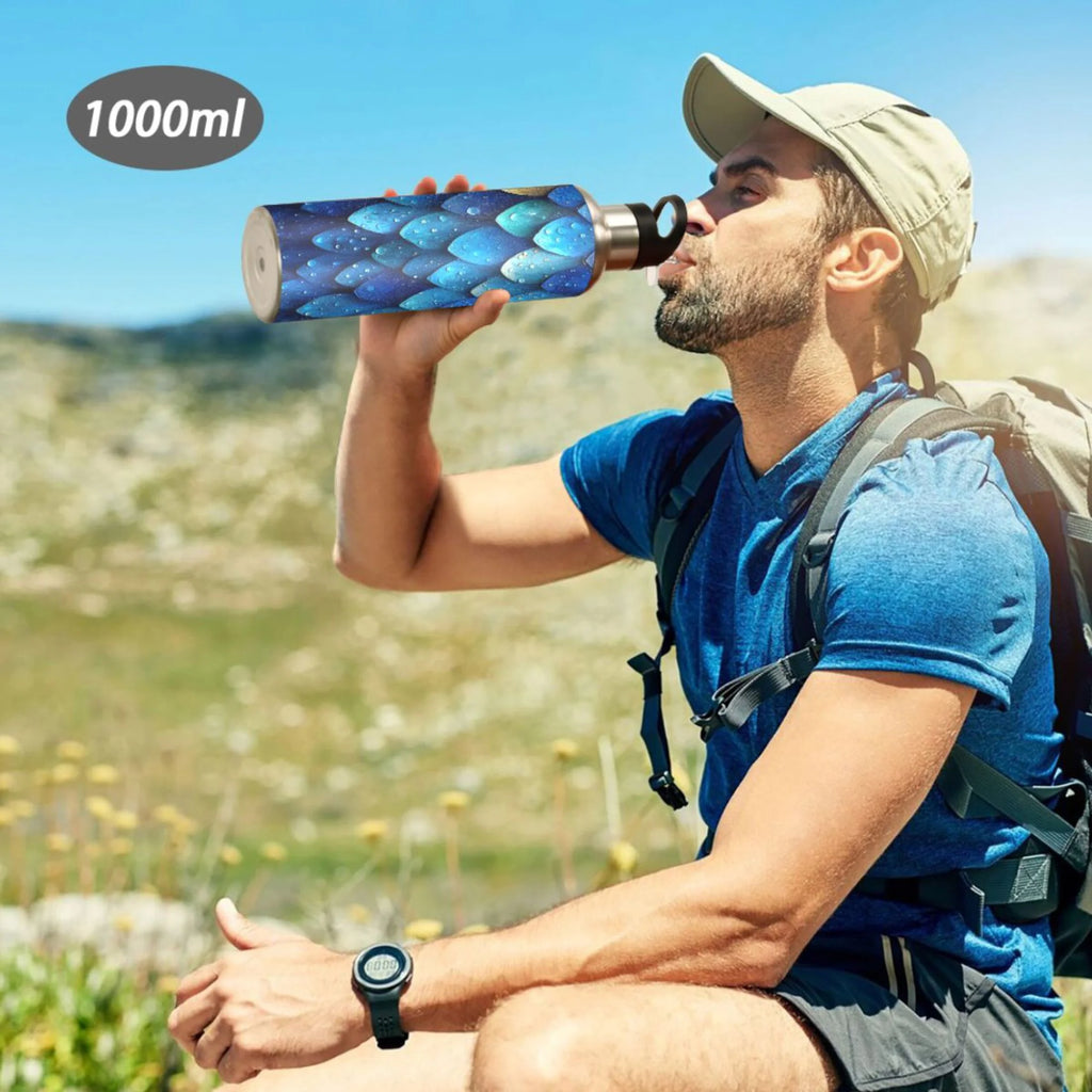 20 oz Insulated Stainless Steel Water Bottle with Straw Lid S4331