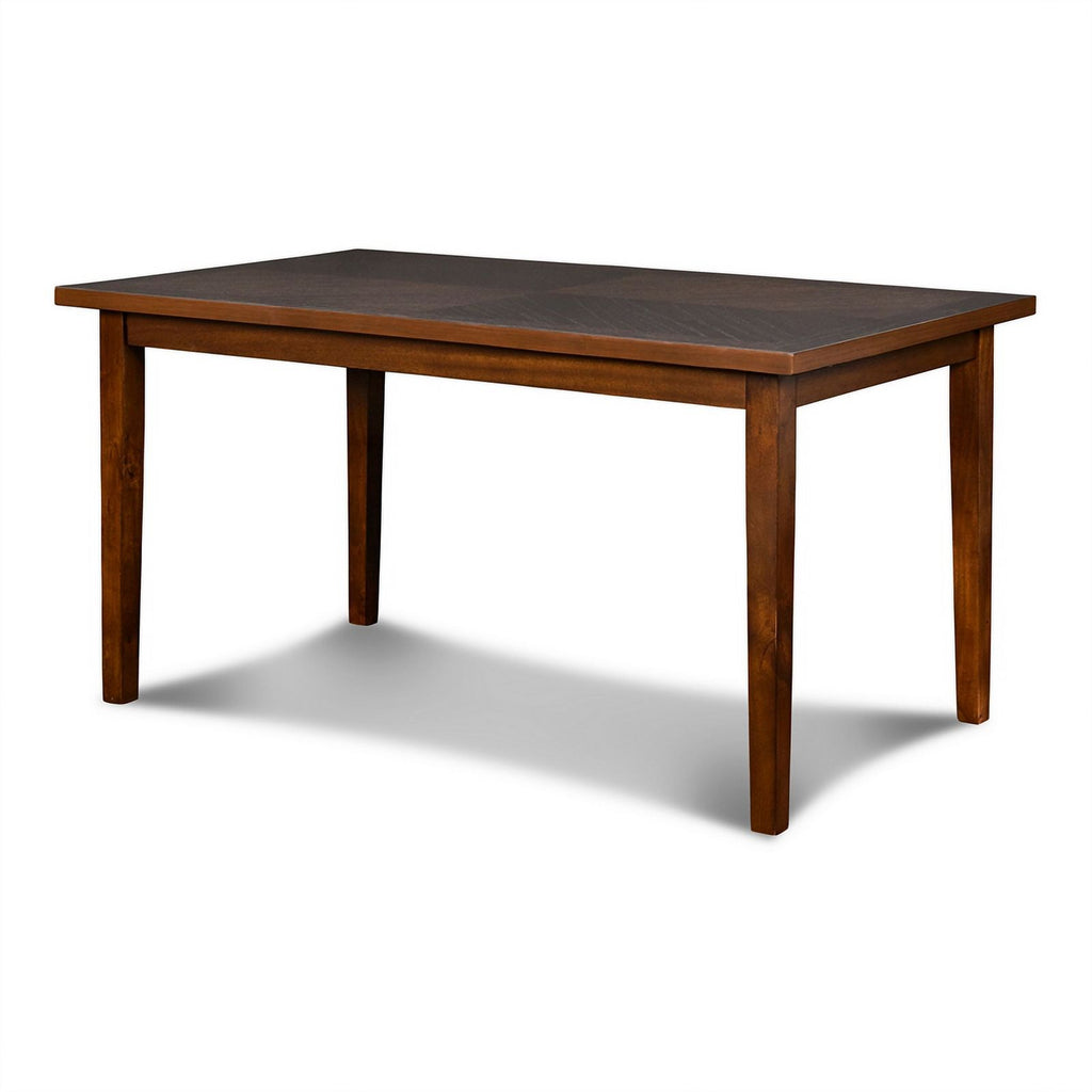 6 Piece Black Faux Leather Dining Table Set S3177