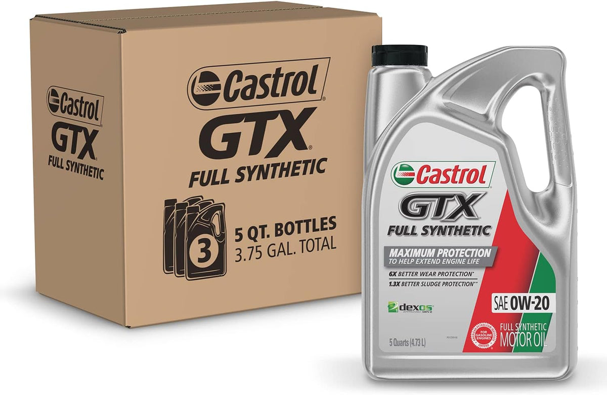 0W-20 Full Synthetic Motor Oil, 5 Quart Jug E6795