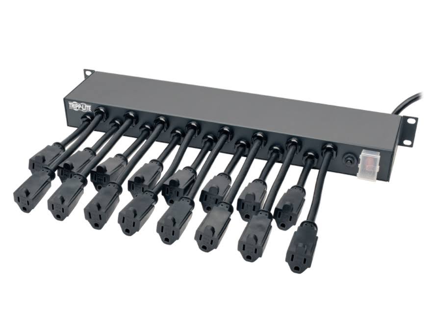 16-Outlet 1U Rackmount Power Strip 120V 15A 15 ft. Cord J128731