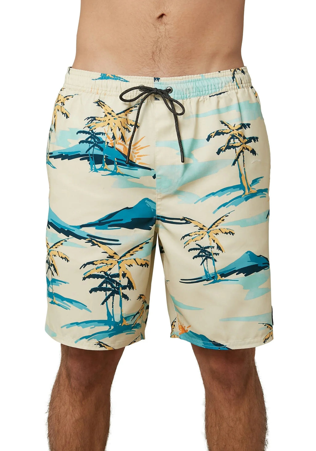 Bone Palm Trees Board Shorts G888