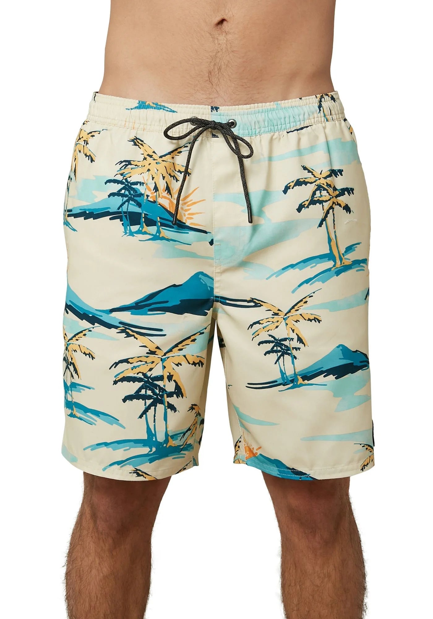 Bone Palm Trees Board Shorts G888