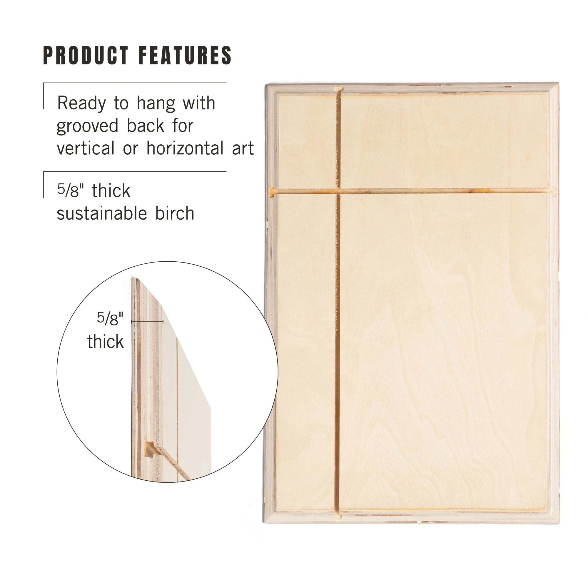 12x18 Rustic Birch Wood Wall Sign N774540