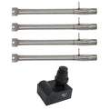 4 BBQ Gas Grill Tube Burner & 1 4-Outlet Spark Generator Ignitor Replacement Parts L784951