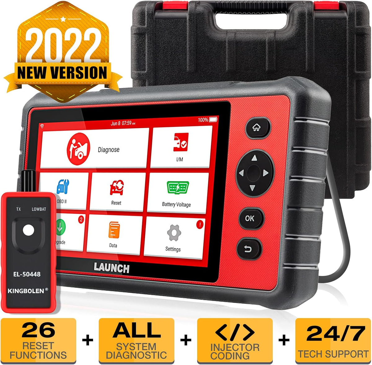 OBD2 Car Diagnostic Scan Tool with 26 Reset Service Functions X673