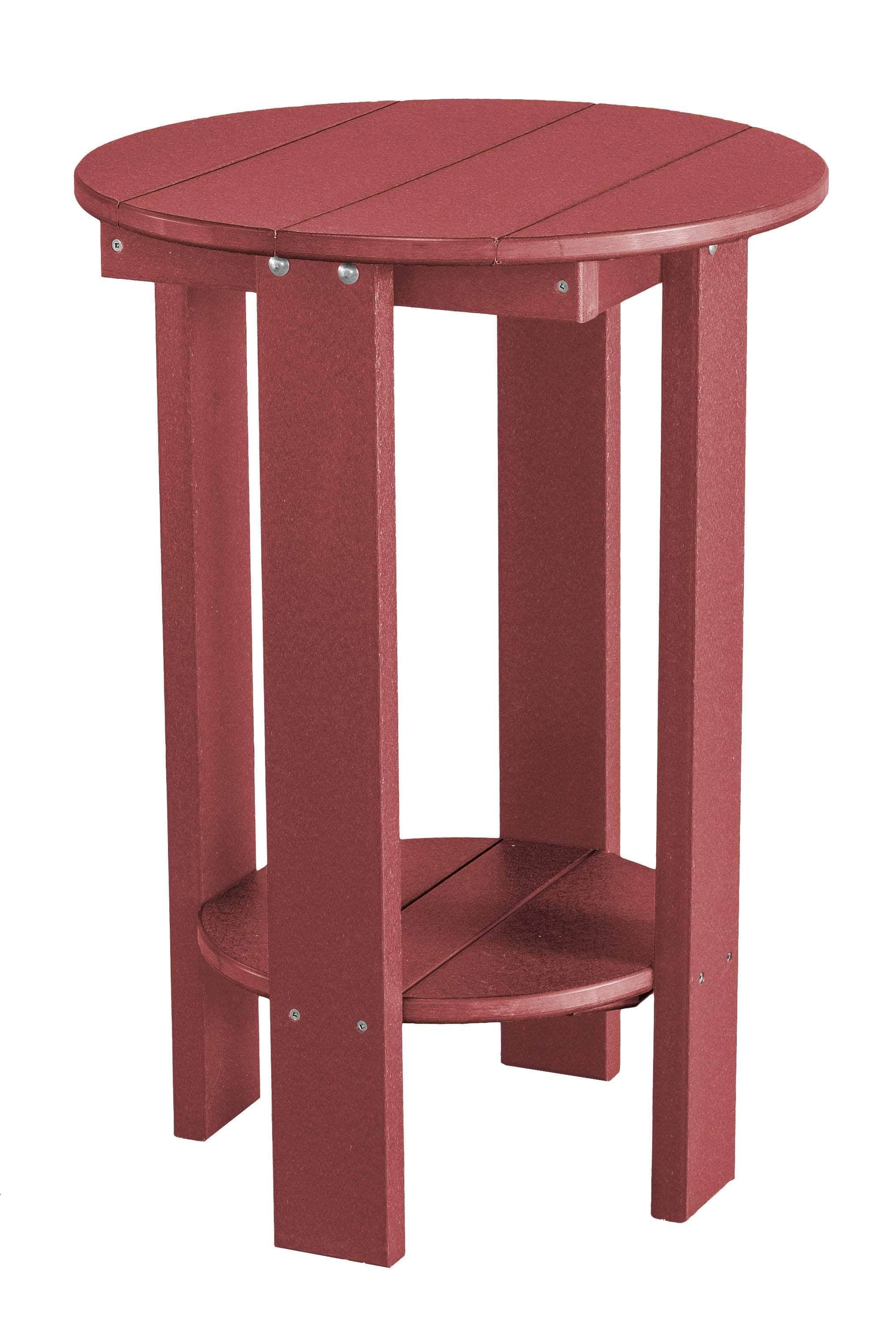 Red Round Balcony Table D613874