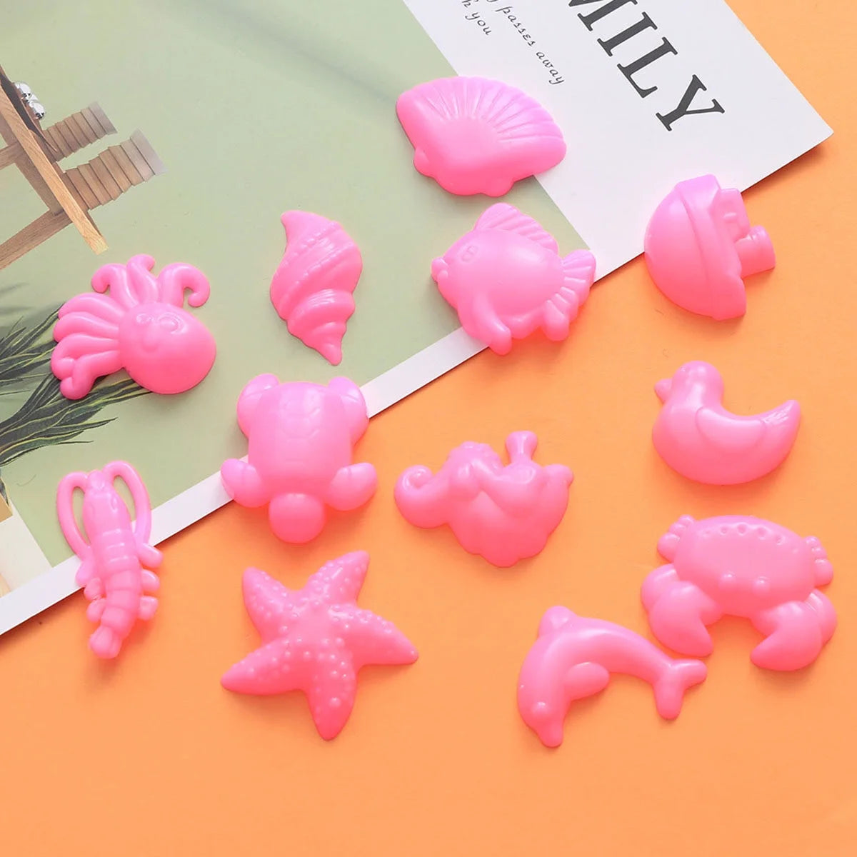 12pcs Beach Sand Toys Set with Sand Tray E296305