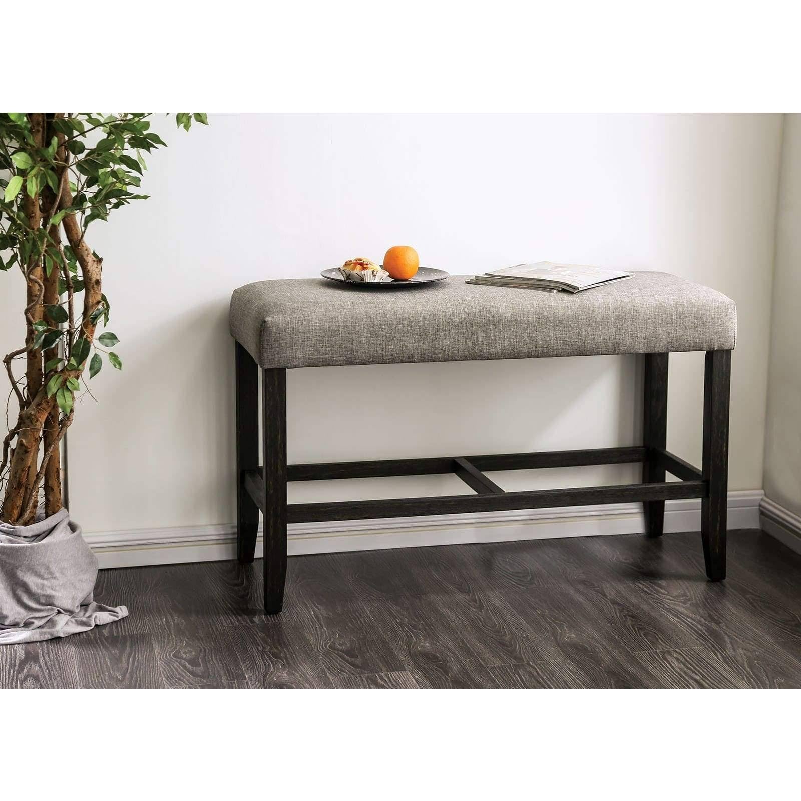 Light Gray Counter Height Bench U8080
