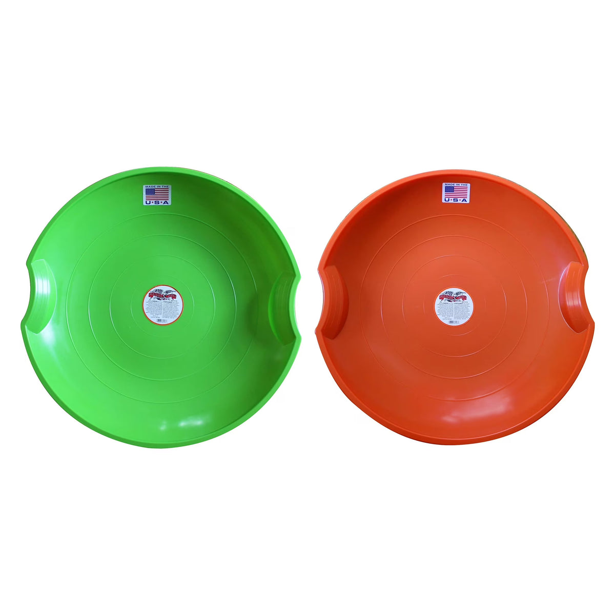 Green/Orange Flying Saucer Sled Combo Pack, 26" P812