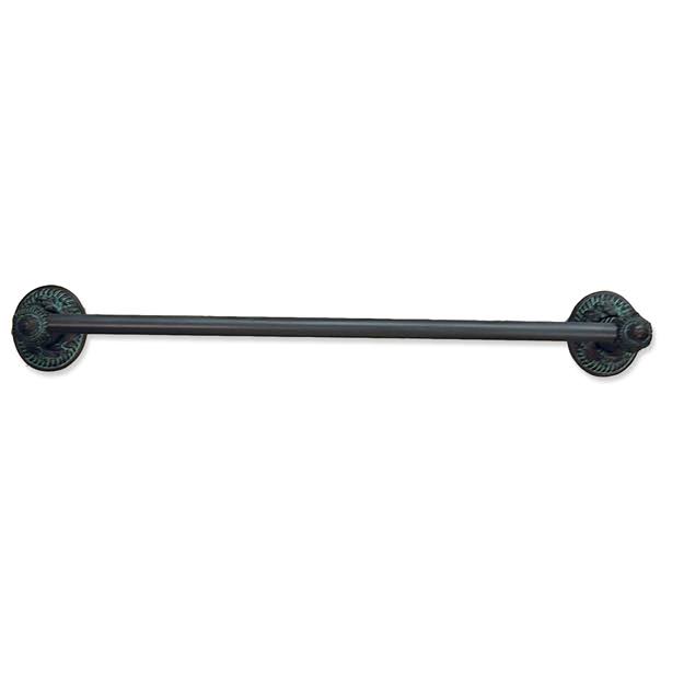 Pewter Bright Oak 18x22 Towel Bar V52125